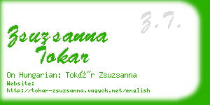 zsuzsanna tokar business card